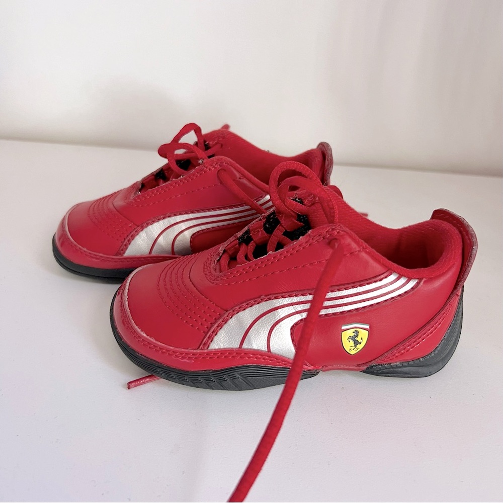 Baby Kids Ferrari Red Sneakers Running Shoes Size US 5 Toddler EUC
